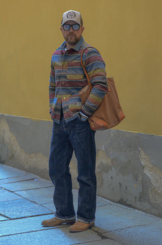 Quartermaster Wolljacke Indian Blanket Stripes