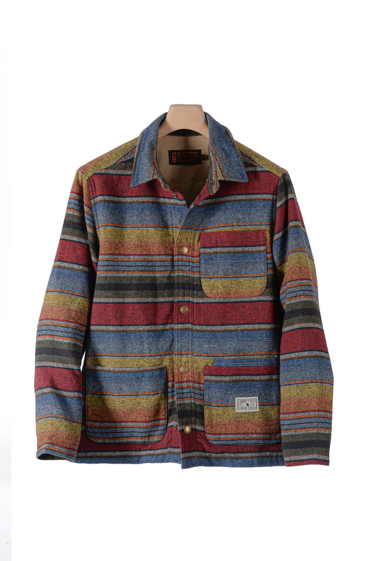 Quartermaster Wolljacke Indian Blanket Stripes