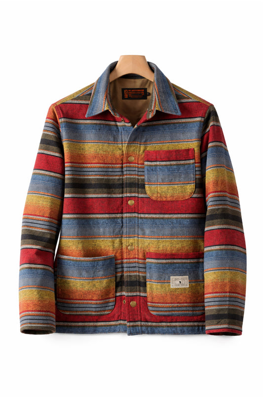Quartermaster Wolljacke Indian Blanket Stripes